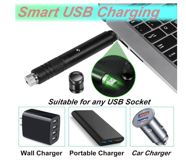  USB Rechargeable Green Laser Pointer