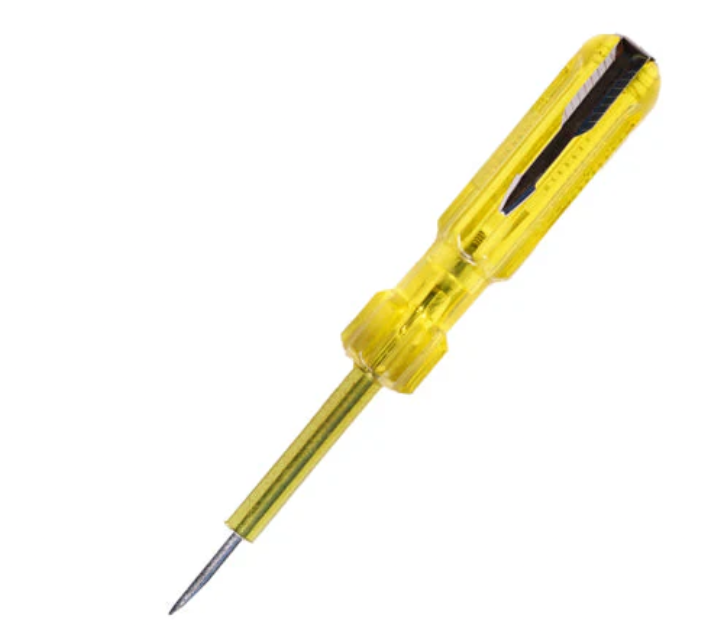 SCREW DRIVER NEON TESTER BULB 500 VOLT YELLOW