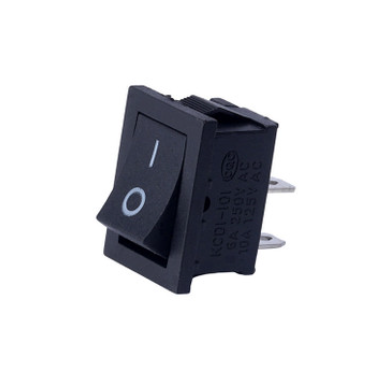 RS-12 2 Pin Black Rocker Switch 19x13x21mm