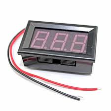 Three-Wire voltagemeter 0.56  inch LED digital With  reverse connection protectio